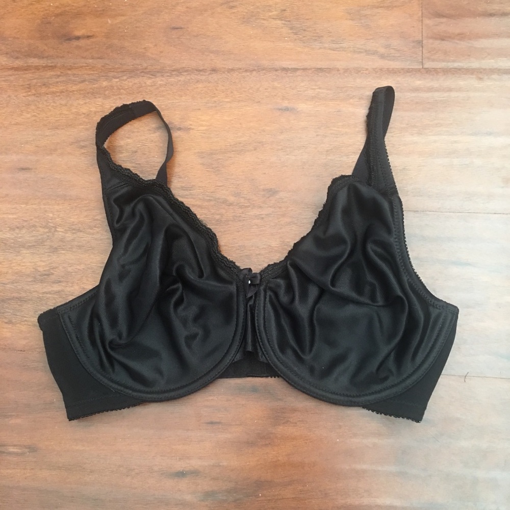 34D Unlined Black Bra.